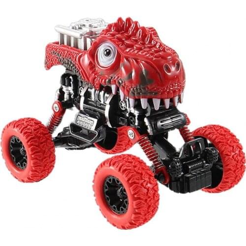 Pull Back Car Dinosaur Design Educational Toy Fall-resistant Model Gift for Toddlers