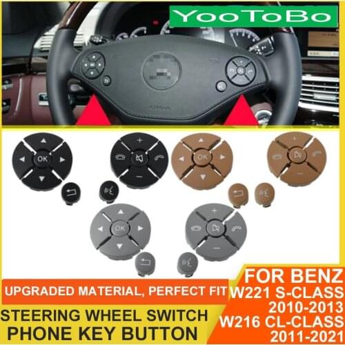 Car Multi-Function Steering Wheel Button Phone Key Control For Mercedes BENZ W221 S-Class S300 S320 S350 S400 S500 W216 CL-Class