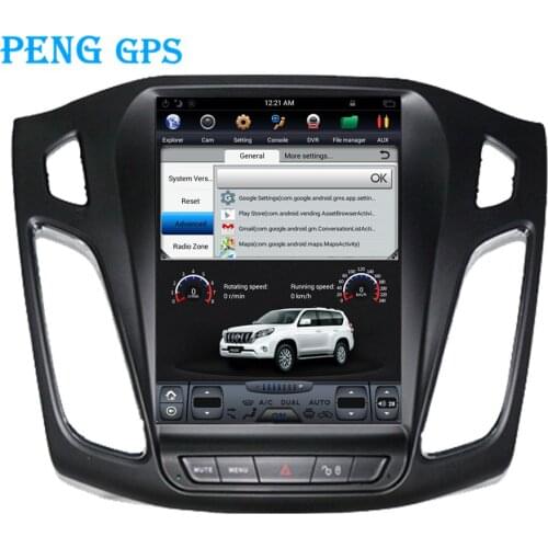 10.4Inch Tesla Car Radio Vertical Screen For Ford Focus 2012-2017 GPS Navigation Recorder Headunit Multimedia Player Android 7.1