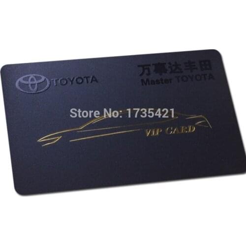 Cmyk Offset Printing Custom Plastic/PVC Black Business Card