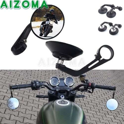 For BMW R nineT Scrambler F 800R HP4 S 1000R 1000 RR Black/Silver Bar End Mirrors Motorcycle Side Rear View Mirrow 12mm Bolt-on