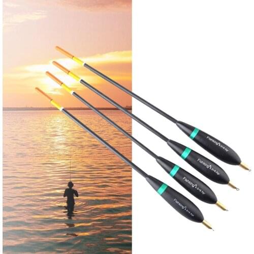 Dongzhur 4pcs/lot Fishing float Weight Tail Bobber Floats Fishing 8g-10g Floats Fishing Paulownia Wood 24cm-26cm Carp Float B3L8