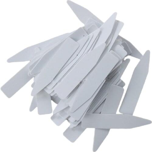 Food Plants Label 100Pcs Reusable Plastic Plant Seed Jewelry Label Waterproof Nursery Garden Pile Flower Pot Labels Tool