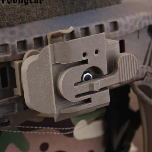 Emersongear Tactical HL1-A Helmet Light Mount For FAST Helmet Dedicated Track Bracket Airsoft Military Hunting Hiking Combat