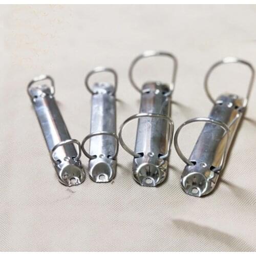 D Type A7 2 Rings Clip Binders Metal D Shape Binding Spiral Clips File Notebook Large Capacity Paper Folder For Kids Diary DIY