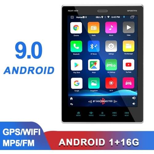 Wifi 1+16G IPS Touch Screen 9.5" HD Multimedia Player Bluetooth GPS Car MP5 FM BT Adjustable Mobile Phone Interconnection