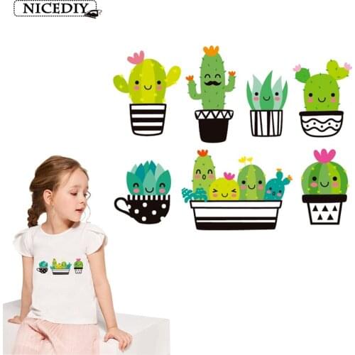 Nicediy Cartoon Animal Transfer On Clothes T-shirts DIY Cute Iron on Thermal Transfer For Clothing Printed Applique Decor Kids