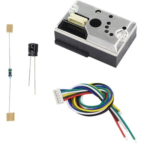 New Arrival Dust Sensor PM 2.5 Smoke Particles Sensor Module with Cable for Air Condition