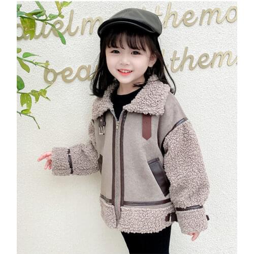 2020 new spring autumn/winter Girls Kids Cashmere Coat comfortable cute baby Clothes Children Clothing