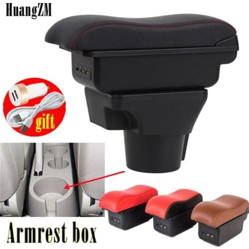 For KIA Rio 2 armrest box For KIA Rio 2006 2007 2008 2009 2010 2011 car armrest box accessories interior Storage box Retrofit