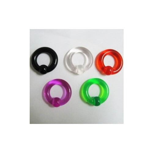 Wholesale Ear Plugs Ear Ring Transparent Ear Expander Large Gauge Body Piercing Jewelry 100pcs/lot Free Shipping