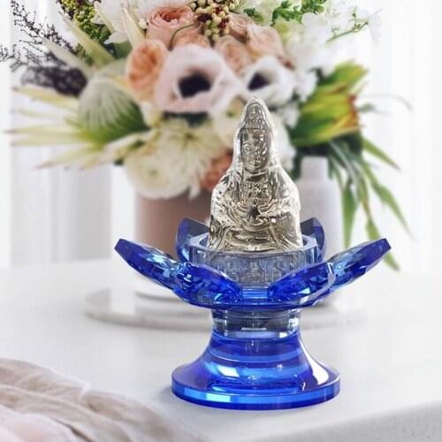 DIY Crystal Glue Dropping Mould Lotus Candlestick Candy Box Home Table Decoration for DIY Jewelry Box Trinket Container