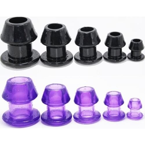 Super Huge Hollow Anal Dilator Enema Butt Plug Silicone Hollow Prostate Massage Vagina Dilator Anus Expander Sex Toys for Adults