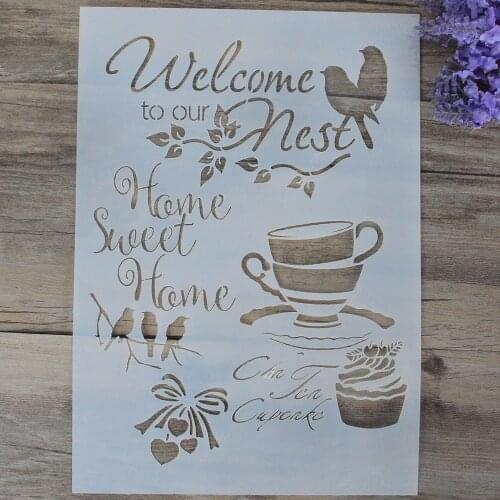 A4 A3 A2 DIY Craft Layering Stencils For Walls Painting Scrapbooking Stamping Stamp Album Decorative Embossing Paper Card