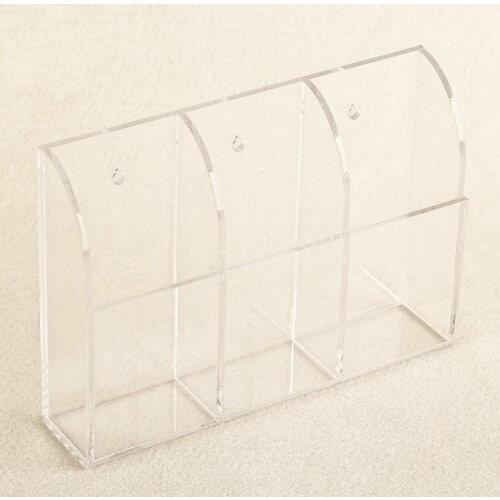 Triple Jewelry Holder Display Wall Mount Sunglasses Organizer Shelves