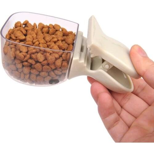 1PC Portable Cartoon Pet Food Scoop Plastic Duckbilled Multi-Purpose Cat Dog Food Spoon Pet Feeder Feeding Supplies New