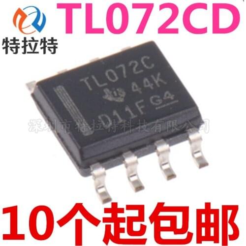 10pcs/lot TL072CDR SOP8 TL072C SOP TL072 SMD 072CDR SOP-8 TL072CDT TL072C