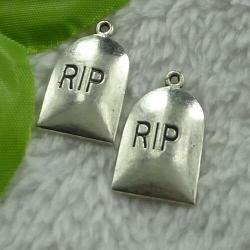 200 pieces antique silver nice charms 26x16mm #2637