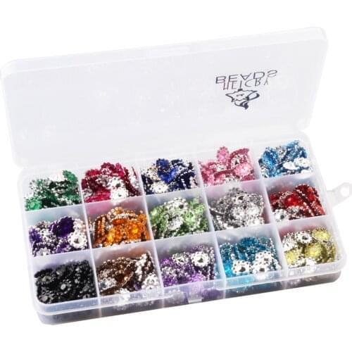 600 Packs Rhinestone Sun Flowers Flatback Button Embellishments Clothes Accessories Wedding Brooches Bouquet Kit