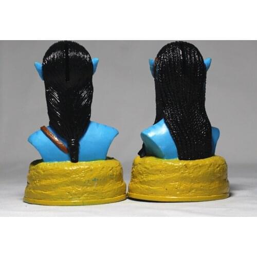 A v v a tta r heroine Queen Princess bust model piggy bank ornaments 2pcs/set