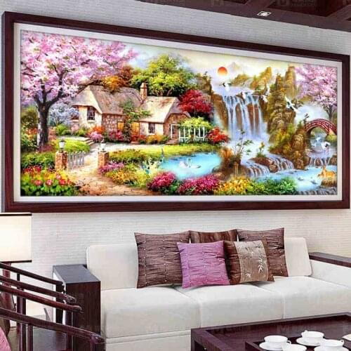2019 New 5d Diy Diamond Embroidery Landscape Full Square /round Diamond Painting Nature Scenery Diamond Mosaic Home Decoration