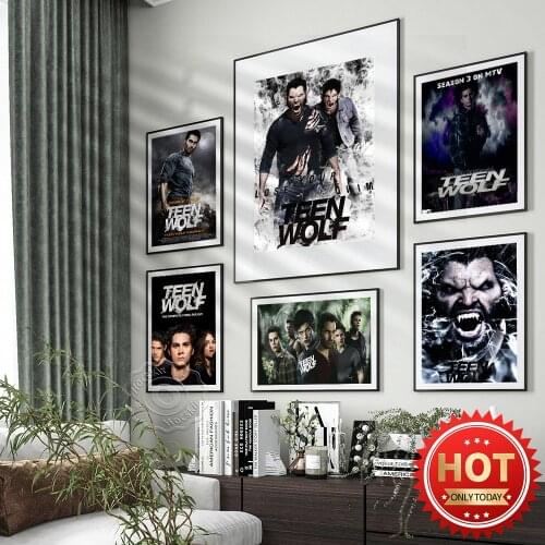 America Teleplay Teen Wolf Art Series Poster, Scott Mccall Allison Argent Role Prints, Science Fiction Tv Series Wall Picture
