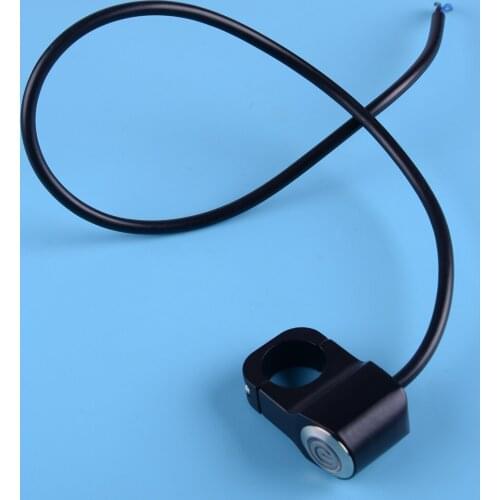 Beler 12V 10A Motorcycle 7/8" 22mm Handlebar Switch Push Button for General Light Waterproof 10A CNC Aluminium Alloy Body