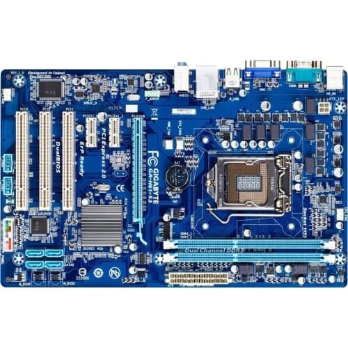 Free shipping original motherboard for Gigabyte GA-H61-S3 DDR3 LGA 1155 H61-S3 for I3 I5 I7 CPU 16GB H61 Desktop motherboard