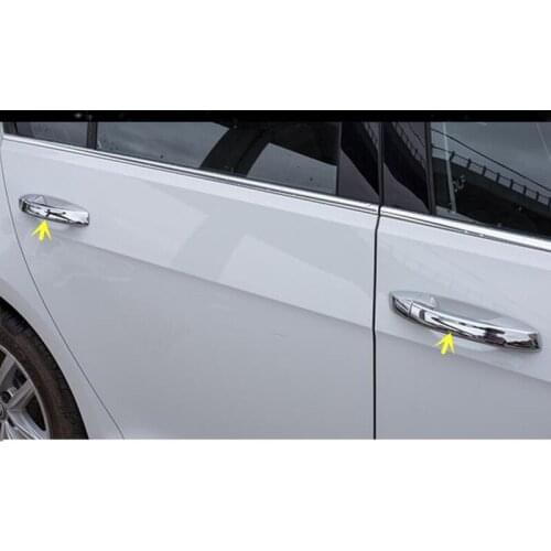 For VW Volkswagen Golf 7 Golf7 2014 2015 2016 2017 Car Styling Detector Stick Frame Lamp Trim ABS Chrome Car Door Handle 8pcs