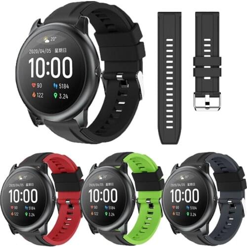 Double color Strap For Haylou Solar LS05 Smart Watch Band Replaceable Wrist Bracelet For Xiaomi Haylou Solar Correa Straps