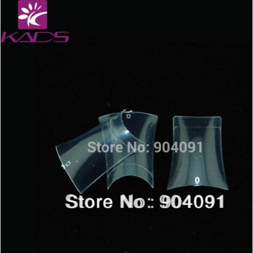 HOTSALE 100pcs/pack Clear Color Acrylic Flase NailsTrumpet-shaped Tips French Style For Nail Art Care Pedicure Beauty artificial