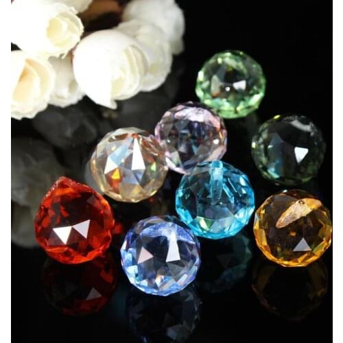 8Pcs Crystal Chandelier Parts Haning Glass Prisms Rainbow Suncatcher Pendants for Light Lamp Chandelier Pendants