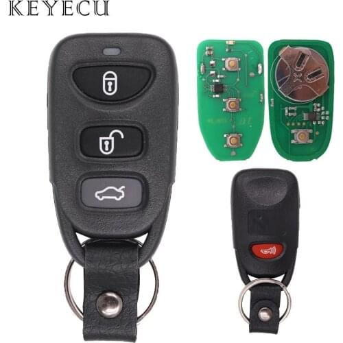 Keyecu Car Remote Key Fob 3+1 Buttons 315MHz for Hyundai Sonata Elantra 2006-2010 FCC: OSLOKA-310T