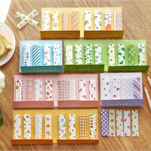 240pcs /pack hot sale Small fresh tape sticky note type sticker pocket decoration suppky for student office