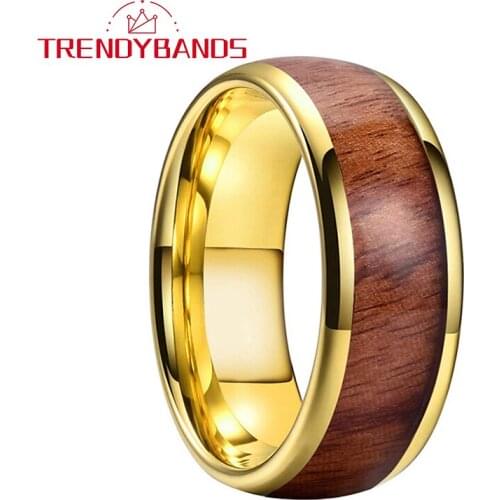 6MM 8MM Tungsten Carbide Engagement Rings For Men Women Wedding Band Domed Polished Shiny Comfort Fit