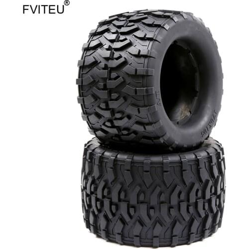 Rubber All Terrain Tires Tyre Kit(170mmX105mm) fit 1/8 HPI Racing savage XL FLUX Rovan TORLAND MONSTER BRUSHLESS TRUCK PARTS