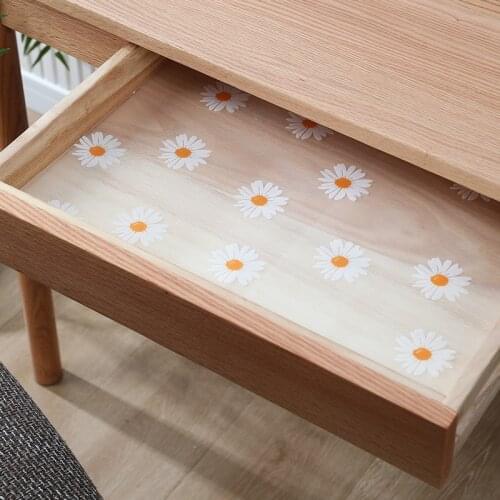 1 Roll Drawer Mat Waterproof Shelves Mats Moisture-Proof Cabinet Mat Anti-Slip Fridge Kitchen Table Refrigerator Pad Paper