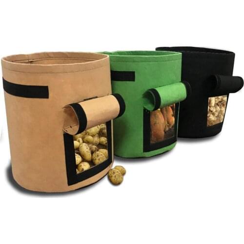 LanLan Breathable Potato Tomato Planting Bag Vegetable Plant Growth Bag Moisturizing Outdoor Vertical Garden Grow Bag