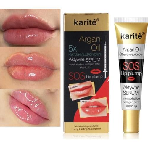 Instant Volumising Lip Plumper Serum Moisturizing Transparent Jelly Lip Gloss Lips Repairing Reduce Fine Lines Lip Plumper 17ml