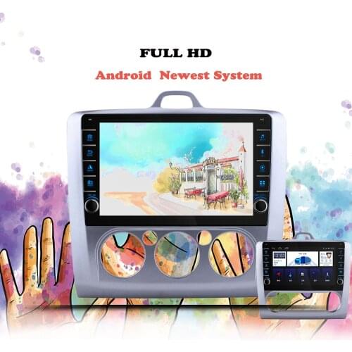 Multimedia Player Car Radio For Ford Focus 2 Mk2 2004 -2008 2009 2010 2011 Android 10 Navigation GPS 2din DVD Cassette Head Unit