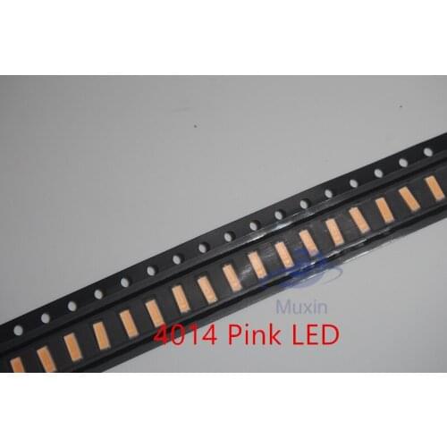 MX Free shipping 0.2W High Bright SMD LED 4014 Pink 50 PCS