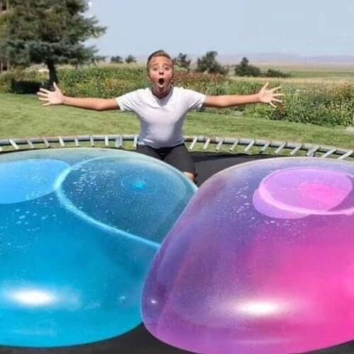 Wubble bubble ball creative TPR childrens toy bouncy ball Extra large transparent inflatable ball water injection bubble ball