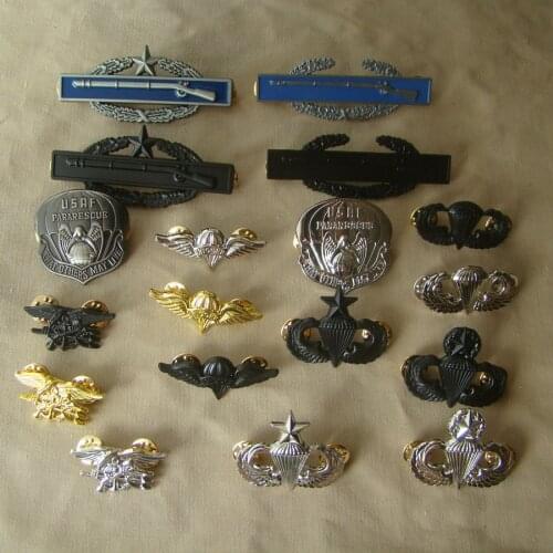 US Army Award Combat Infantryman Badge Berets USAF PJ airborne troops Military PIN S ARMY AIRBORNE PARATROOPER JUMP WINGS