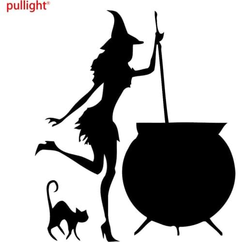 Witch Cauldron Potion Decor Stickers Marathon Runners Motorcycle Vinyl Decals