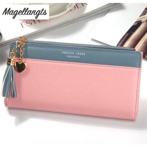 New fashion women wallets and purses designer wallets famous brand women wallet 2019 sweet lady phone wallet money bag