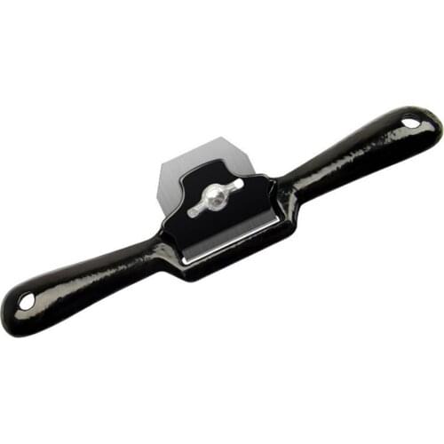 Portable 9 inch Hand Planer Spokeshave Wood Cutting Bottom Edge Trimming for Carpenter Manual Woodworking Tools Black