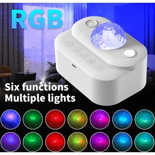 Starry Sky Projector Galaxy Projector Bluetooth Night Light Room Decor Rotate Starry Sky Wave Night Lamp For Bedroom Decor Gifts