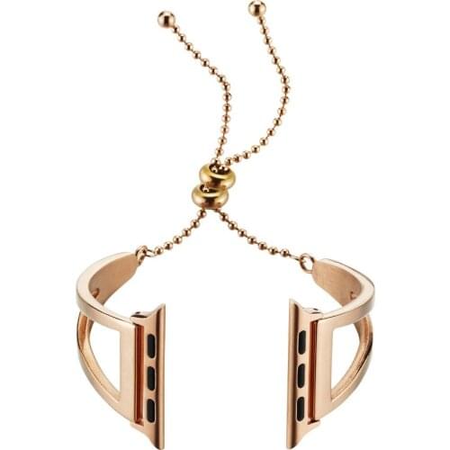 Women Watch Band for Apple Watch 44mm 40mm Stainless Steel Jewelry Strap Bracelet Ladies for iWatch Series 4 Wristband