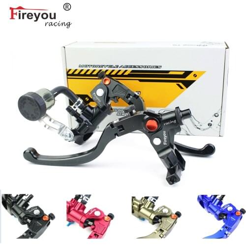 Racing 17.5RCS Perch Clutch Right Brake Cylinder Lever 7/8" 22mm for Honda CBR 1000 600F Yahama MT07 MT09 R6 Kawasaki Z900 Z750