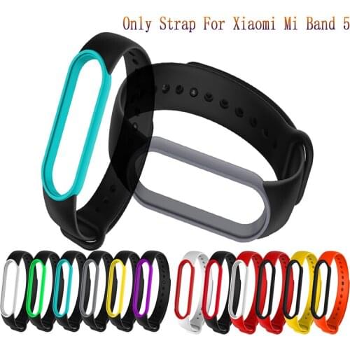 Silicone Strap for Xiaomi Mi band 5 bands Breathable Wristbands Mi5 miband 5 Replaceable Bracelet for Xiaomi mi band 5 Watchband